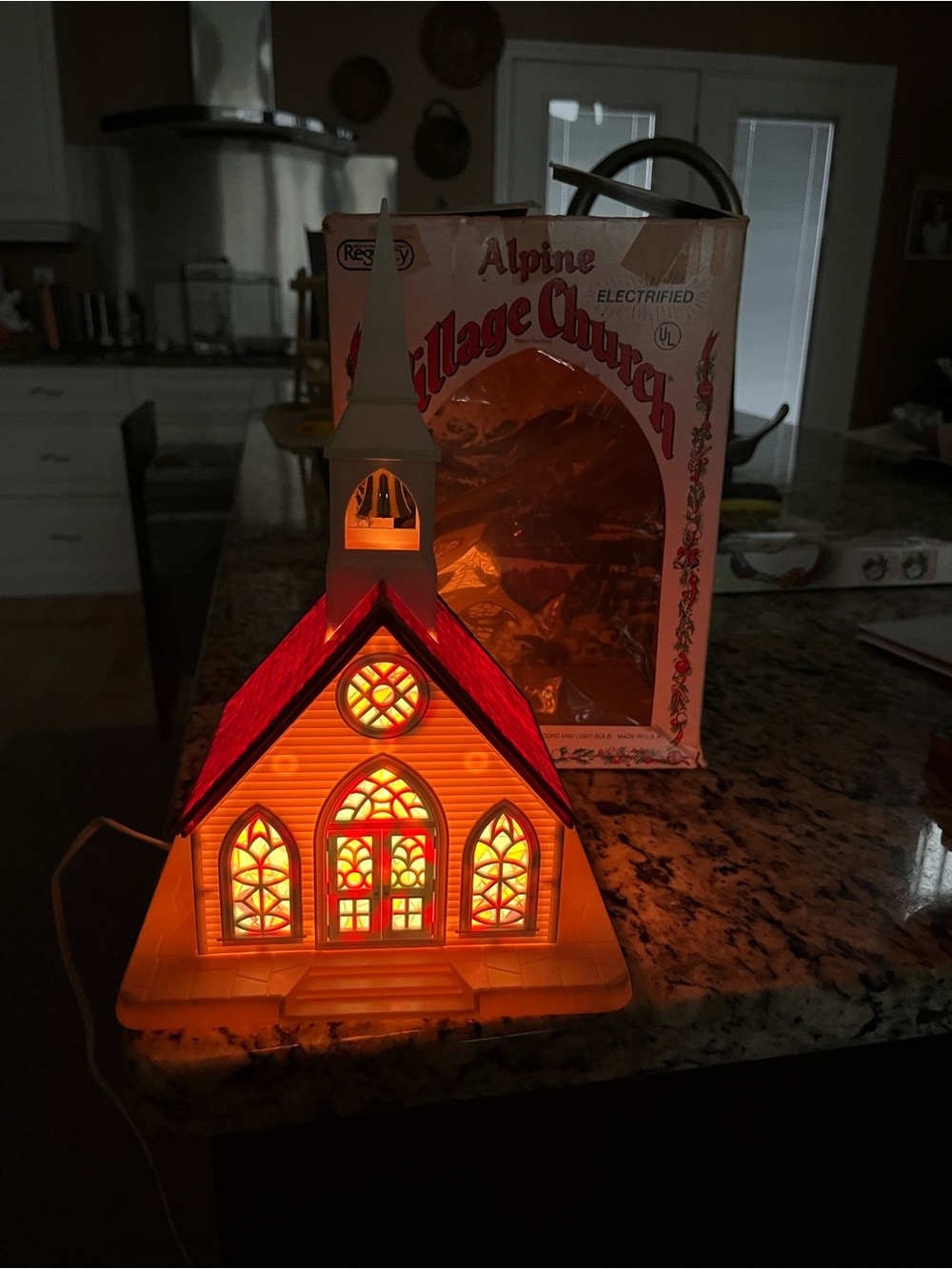 Vintage Regency Alpine Village
Church Lighted Christmas Village
No. 1553 w/ Box